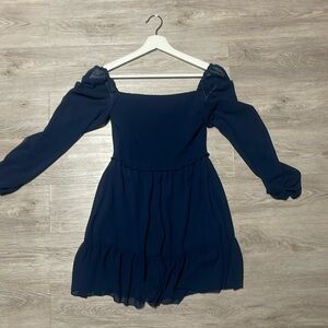 Wilfred (S) Navy mini dress